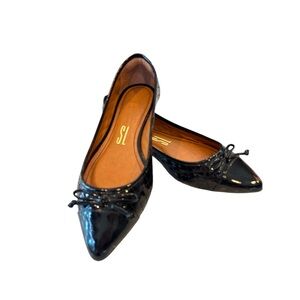 Santa Lolla Patent Leather Ballet Flats Black | Made in Brazil | USA 7B | NWOT